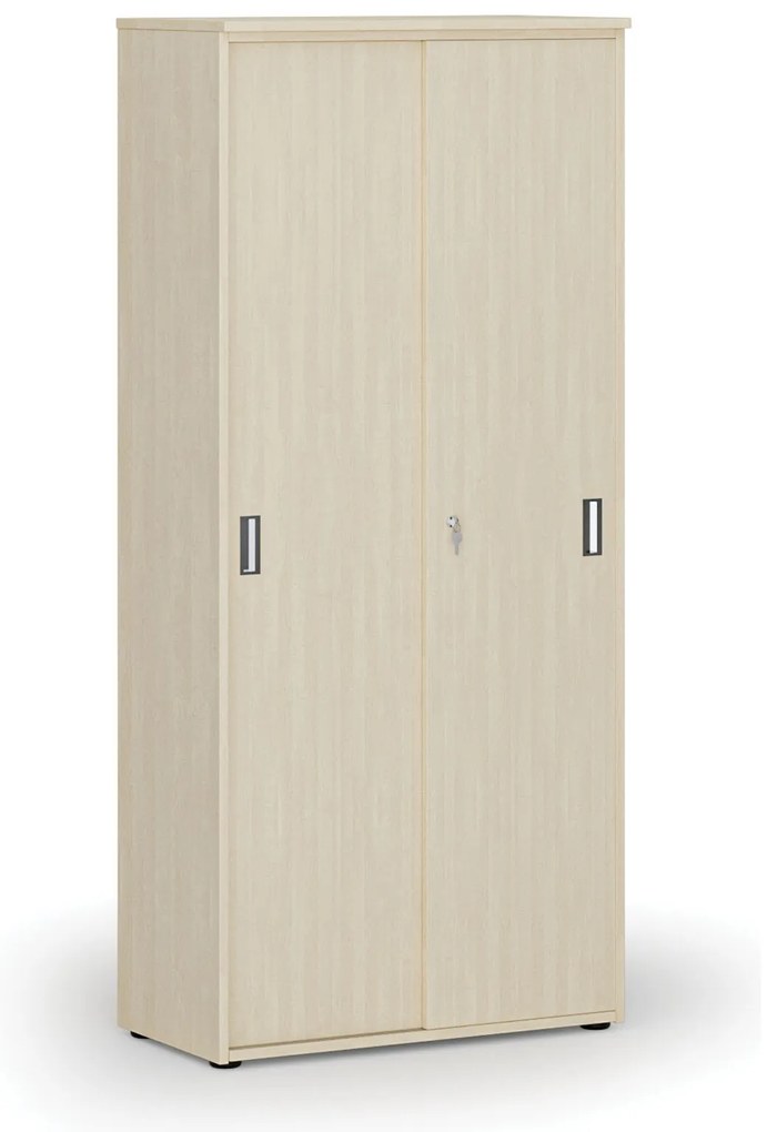 Szafa z drzwiami przesuwnymi PRIMO WOOD, 800 x 420 x 1781 mm, brzoza