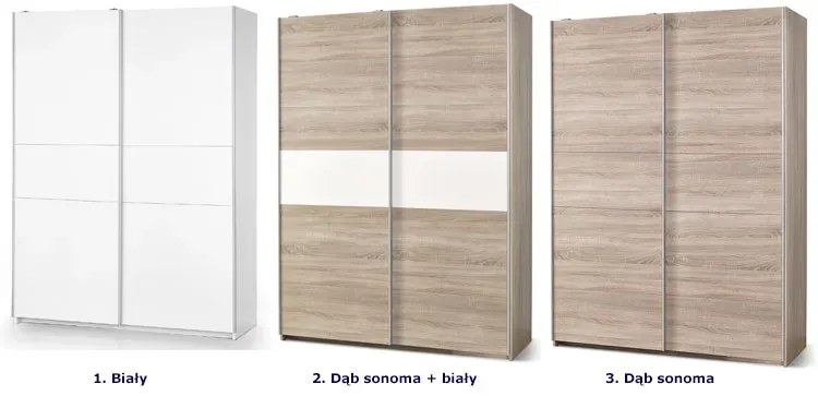 Szafa przesuwna Kaloe S1 - dąb sonoma