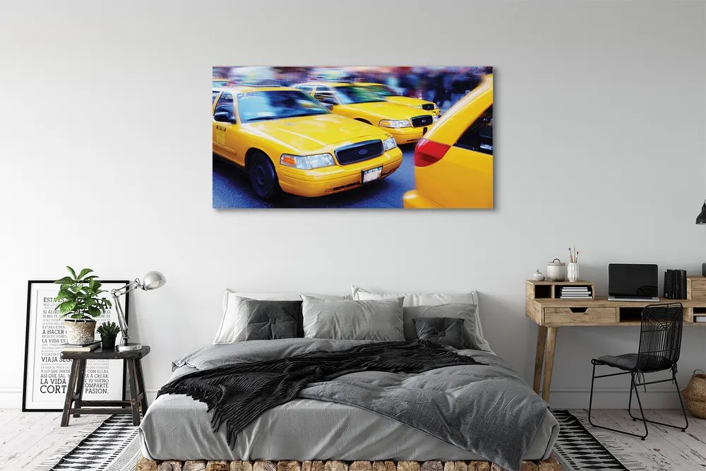 Obraz na płótnie Żółta Taksówka w Metropolii