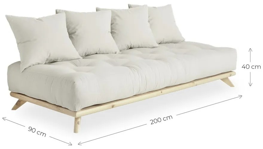 Sofa Karup Design Senza Natural Clear/Clay Brown