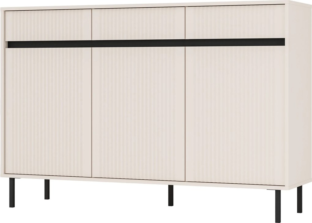 Komoda OSTIA - Beżowy / 149 cm / 3 szuflady