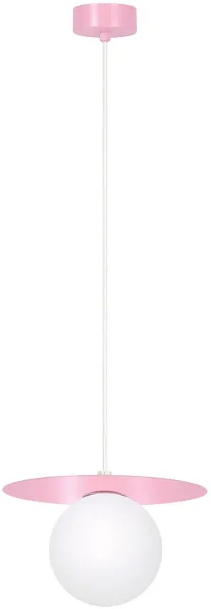 Różowa nowoczesna lampa wisząca kapelusz - A679 L7-G08