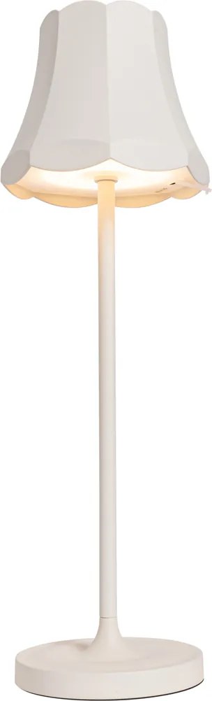 Zestaw 2 lamp stołowych Retro kremowe ładowane IP44 - Granny