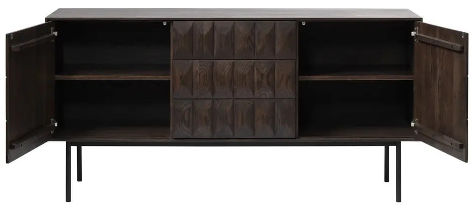 Brązowa komoda Unique Furniture Latina, dł. 160 cm