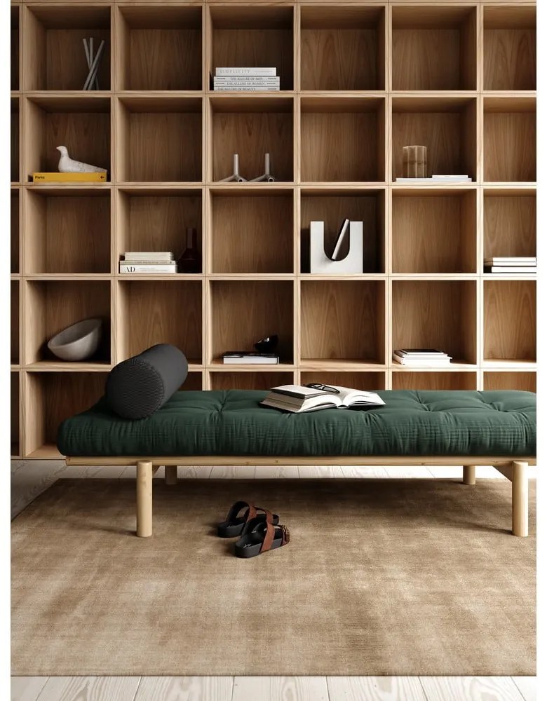 Musztardowe łóżko Next – Karup Design
