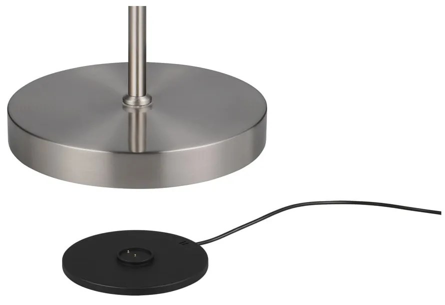 Lampa stojąca LED w kolorze srebra (wysokość 160 cm) Moreno – Trio