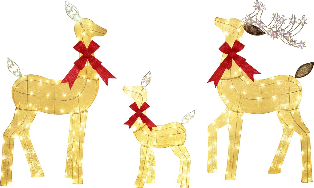 Outsunny Renifer LED — dekoracja świąteczna