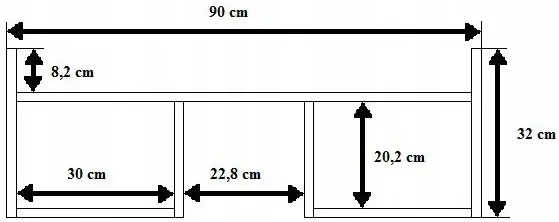 Półka ścienna w kolorze dąb sonoma Livia 6X