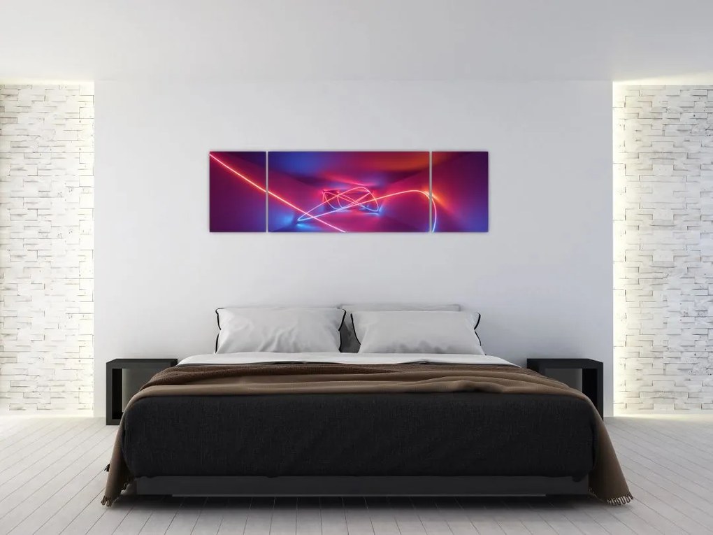 Obraz nowoczesnej abstrakcji (170x50 cm)