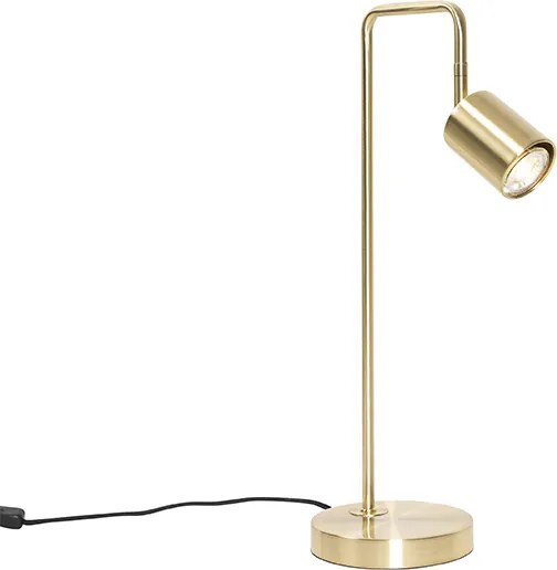 Nowoczesna lampa stołowa mosiężna regulowana - Java