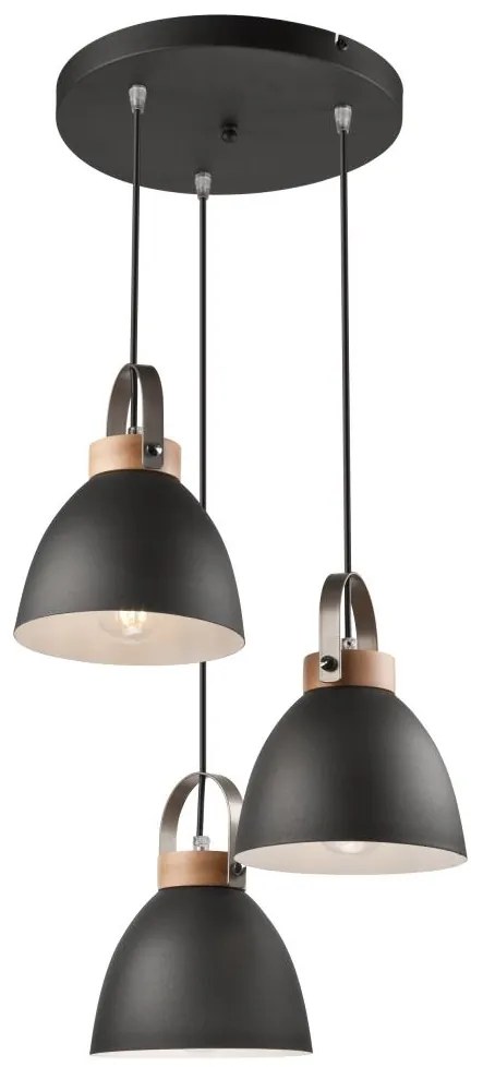 Lampa wisząca DANIELLE 3xE27/60W/230V na linkach