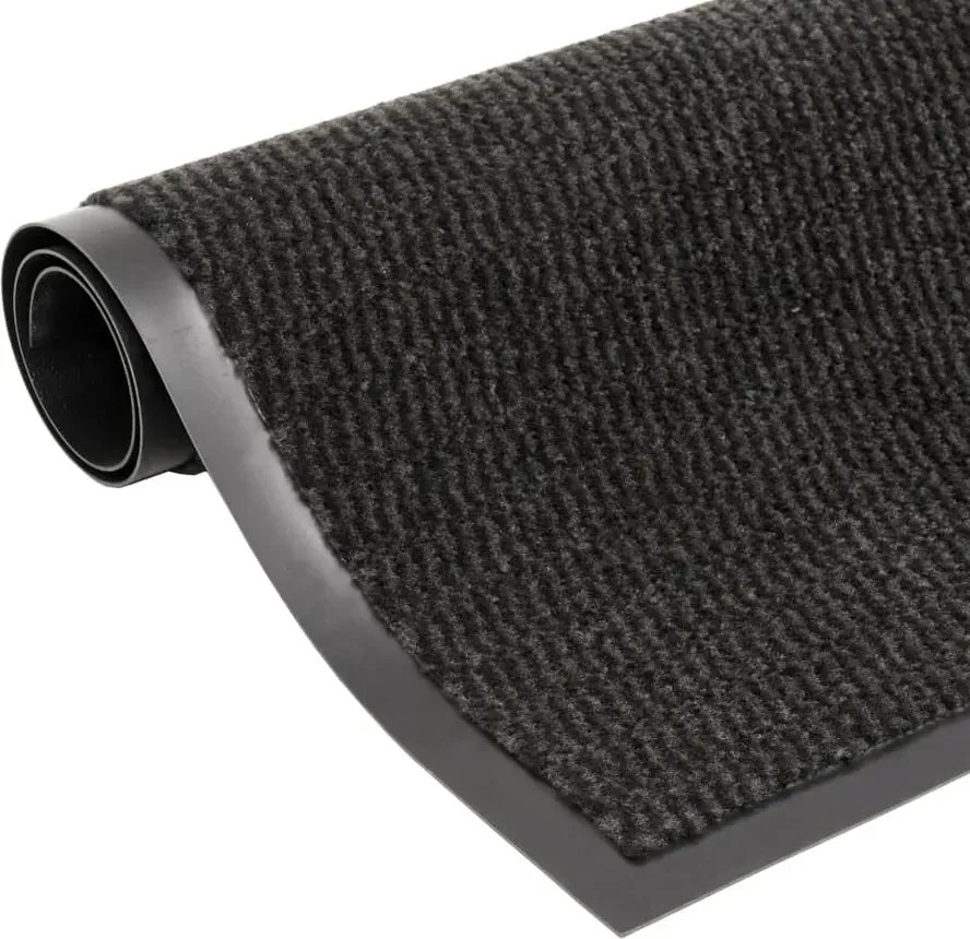 Czarna prostokątna wycieraczka 120x180 cm T8-H55