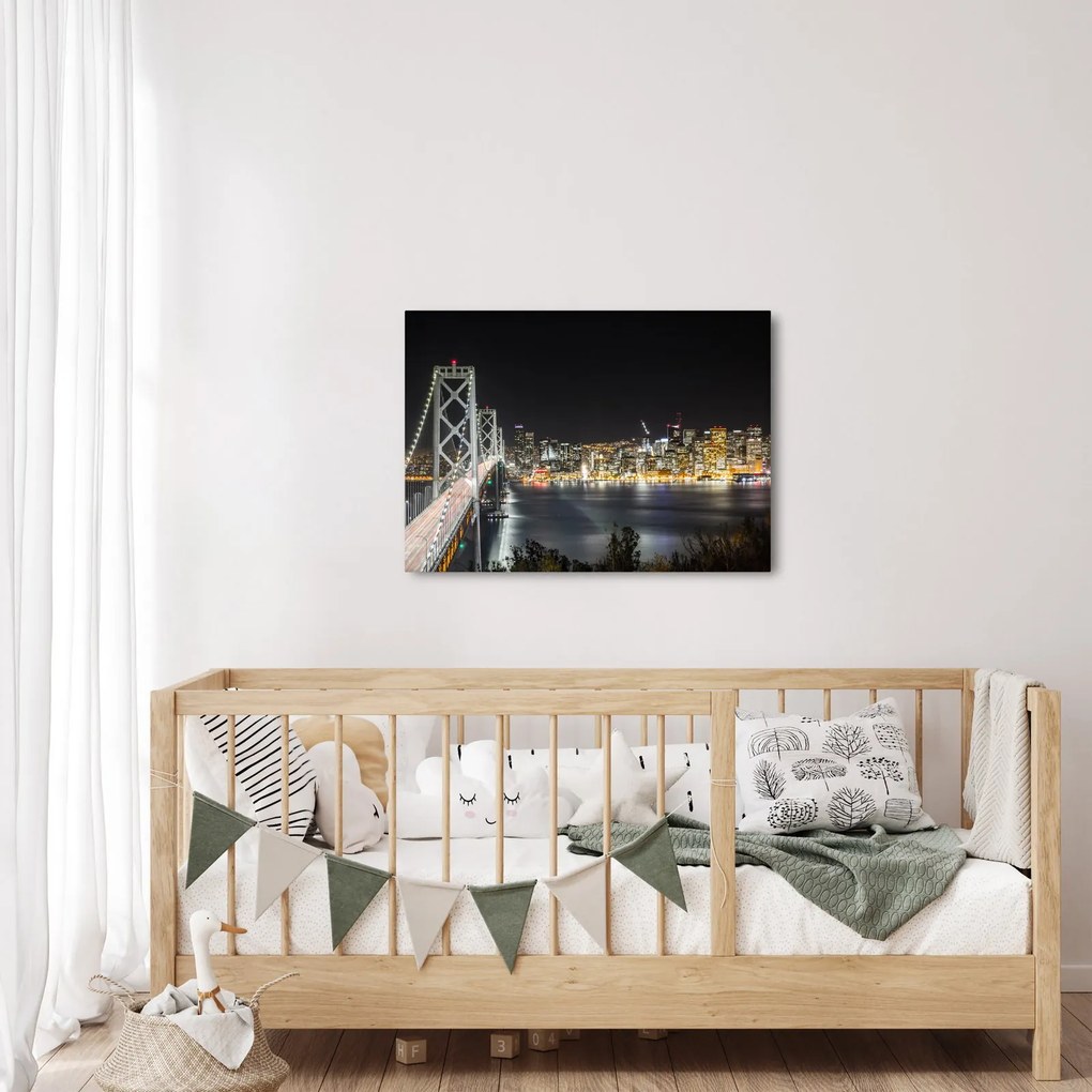 Obraz Brooklyn Bridges i Nowego Jorku (70x50 cm)