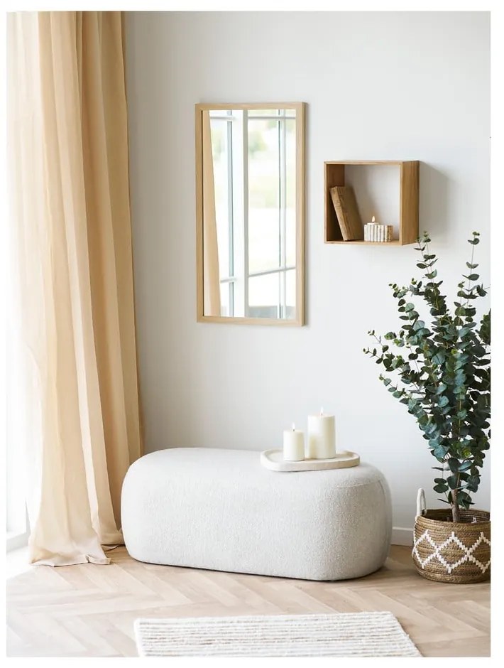 Wielopoziomowa półka z litego drewna dębowego w naturalnym kolorze 30 cm Lattoon – House Nordic