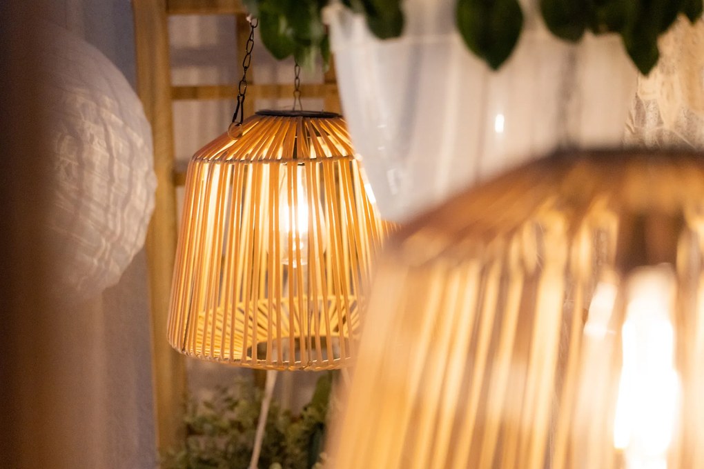 Lampa solarna wisząca Jily, boho, Ø 28 cm