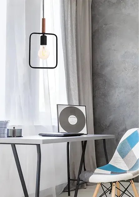 Czarna nowoczesna lampa wisząca - 5X D222 L6-M33