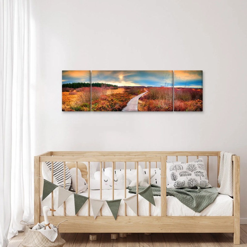 Obraz - Jesienna podróż krainą (170x50 cm)