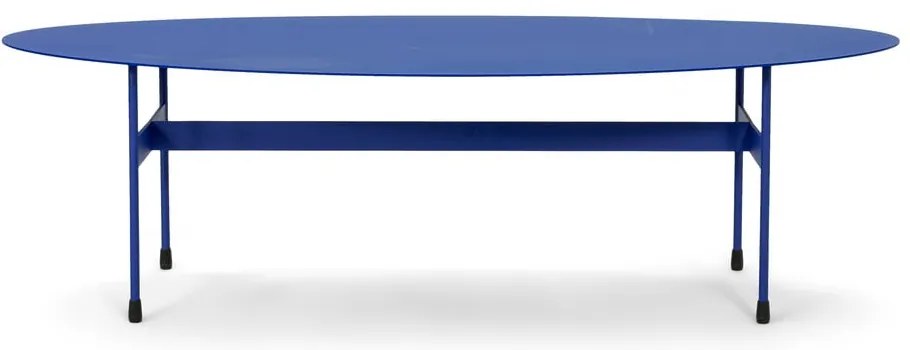 Niebieski metalowy stolik 39x120 cm Mira – Spinder Design