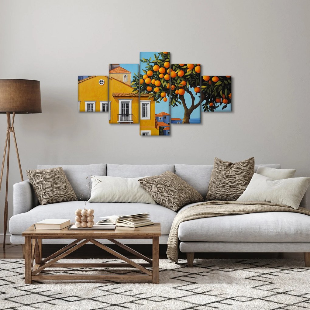 Obraz - Drzewo pomarańczowe (125x70 cm)