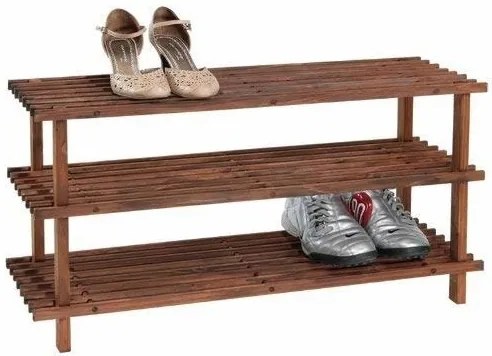 Szafka na buty drewniana, 3 poziomy, KESPER