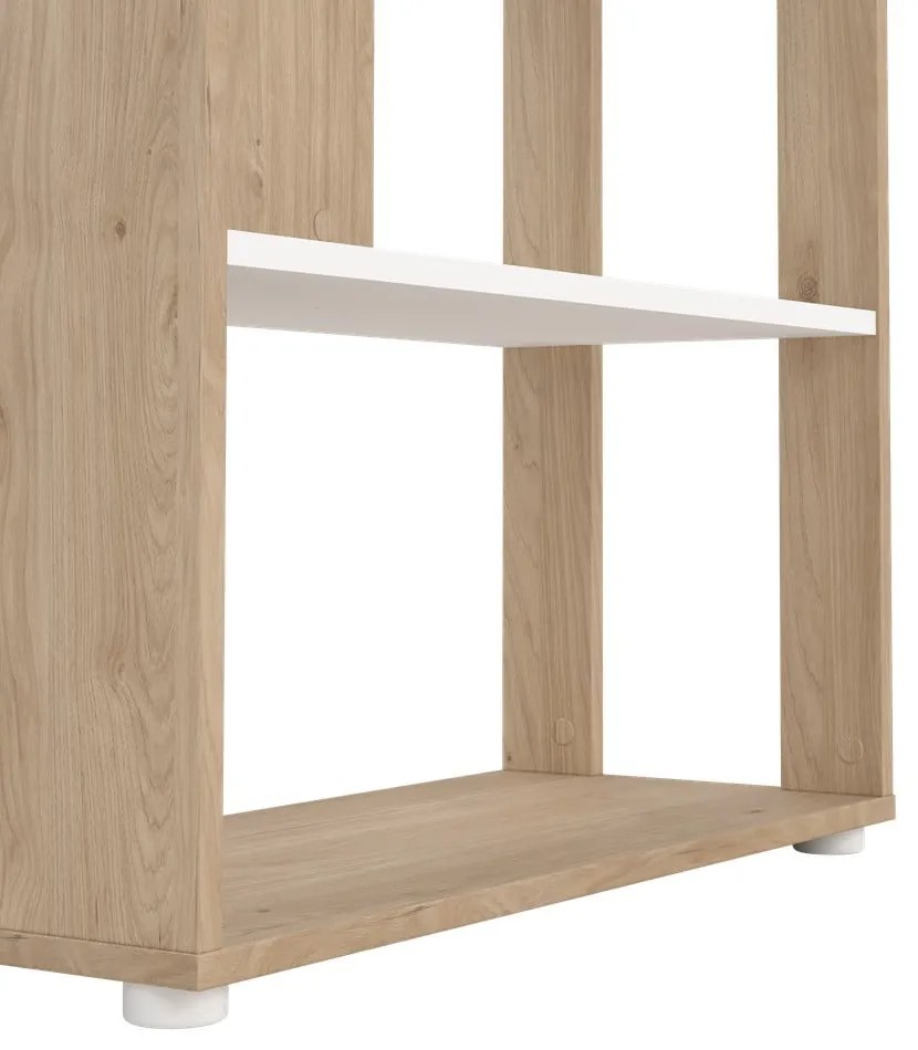 Biało-naturalny regał w dekorze dębu 80x205 cm Sign – Tvilum
