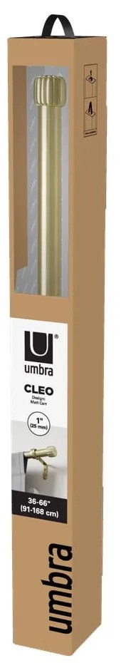 Stalowy regulowany karnisz w kolorze złota 91 - 168 cm Cleo – Umbra
