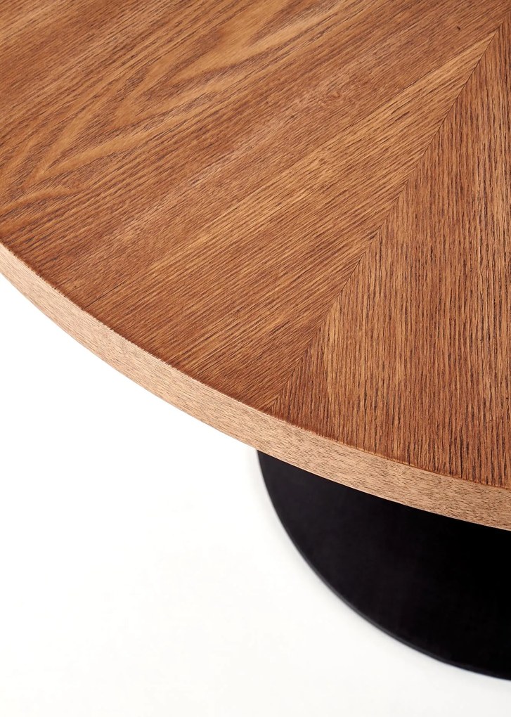 Nierozkładany stół na jednej nodze z okrągłym blatem Carmelo