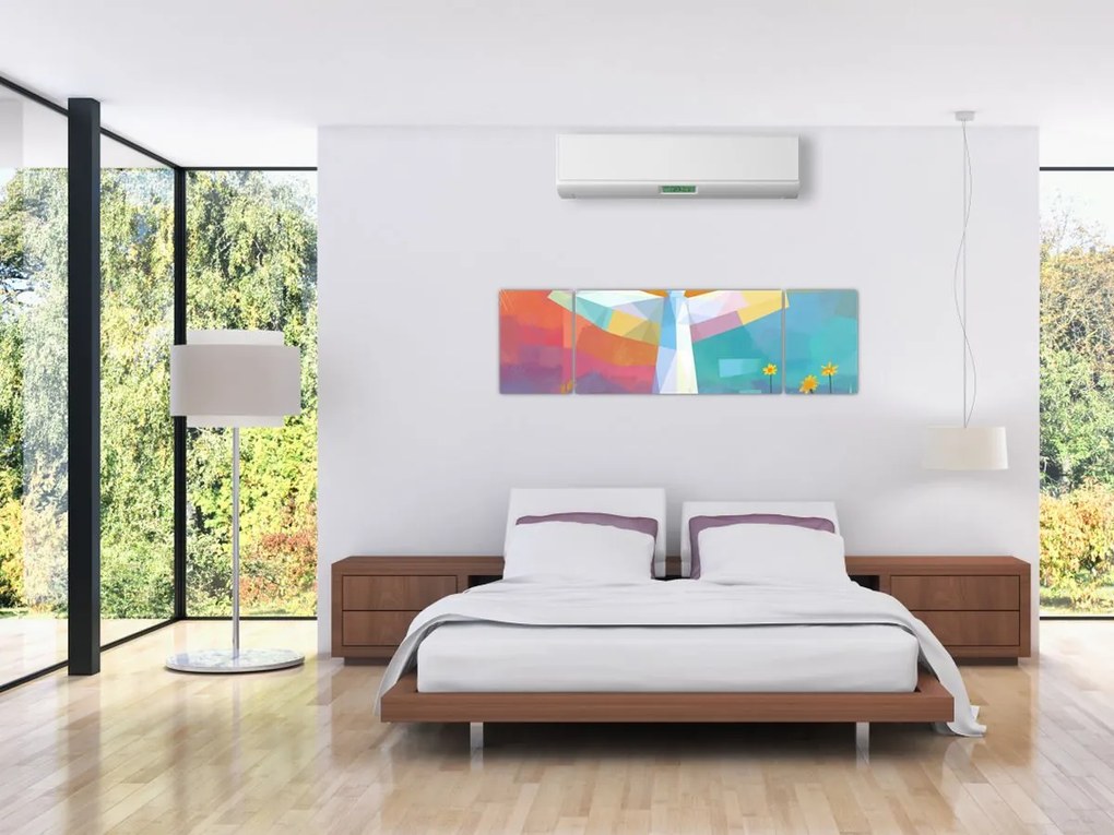 Obraz - Strażnik kwiatów (170x50 cm)