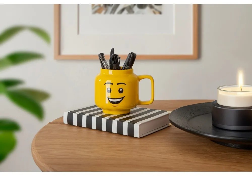 Żółty ceramiczny kubek dla dzieci 255 ml Head – LEGO®