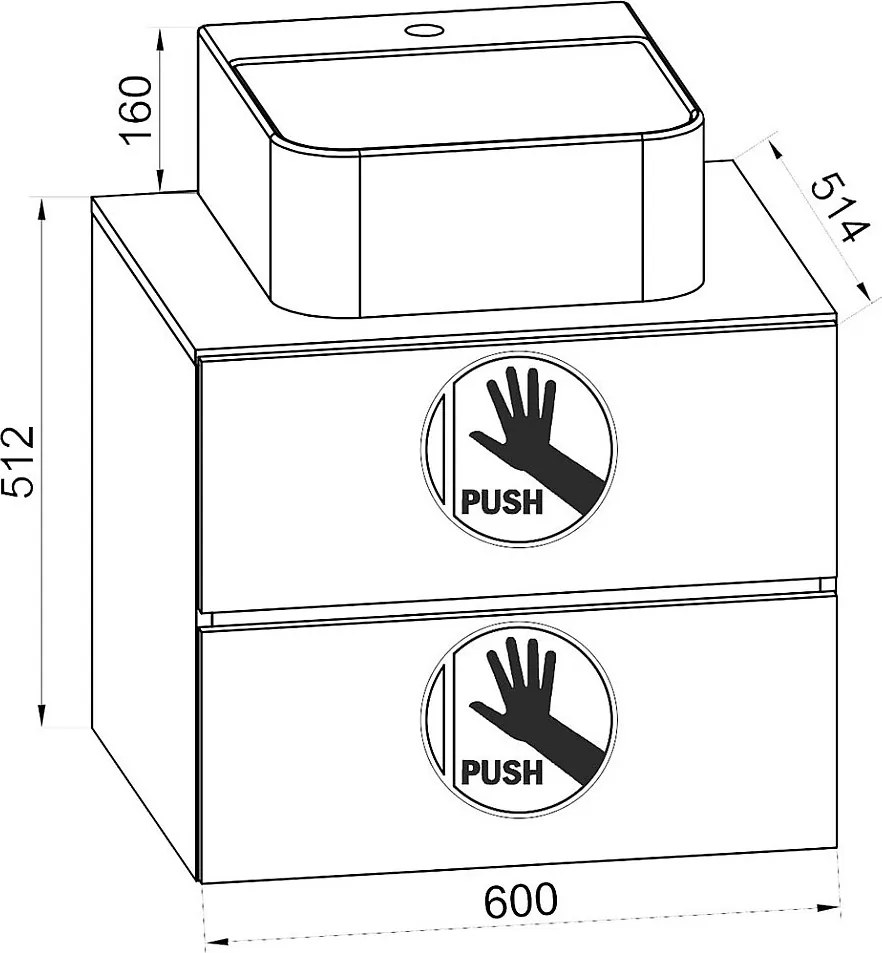 2pcs Umywalka do pralki Lendas S BL