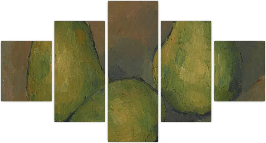 Obraz - Paul Cézanne, Three Pears, reprodukcje (125x70 cm)