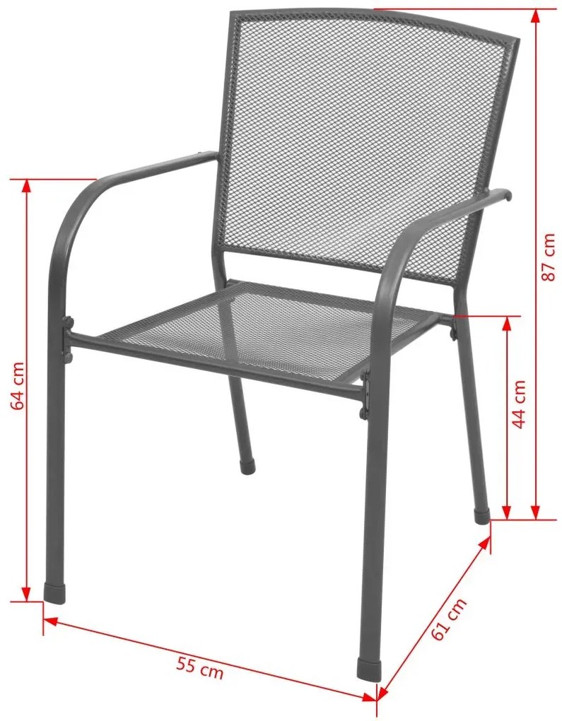 Zestaw metalowych krzeseł ogrodowych E1-Z22