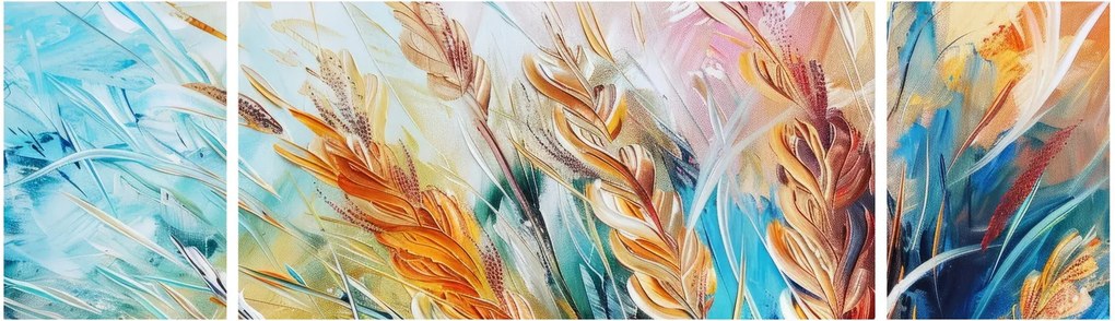 Obraz - Pszenica, abstrakcja (170x50 cm)