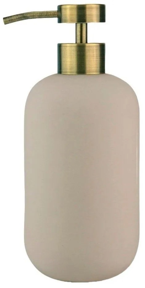 Kremowy ceramiczny dozownik do mydła 200 ml Lotus – Mette Ditmer Denmark