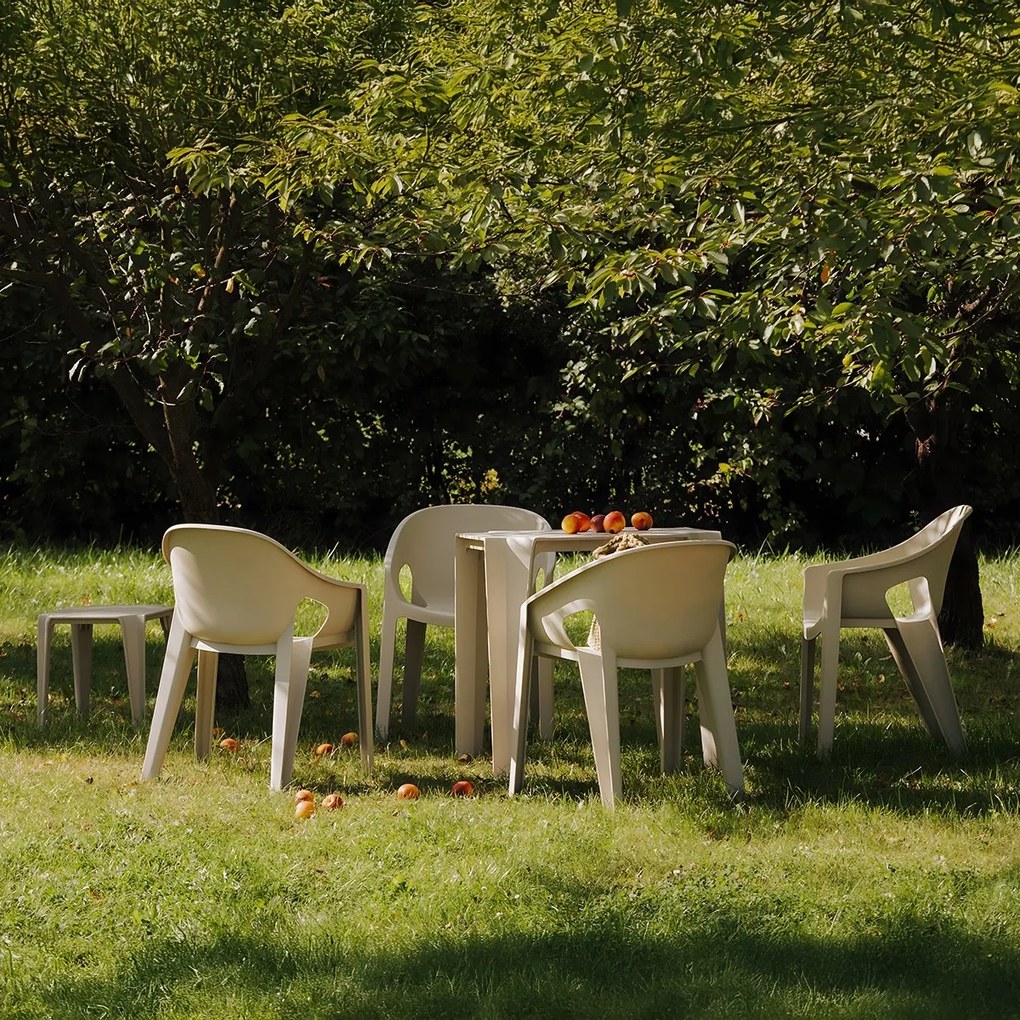 Plastikowe krzesło do ogrodu Premo Seven z podłokietnikami