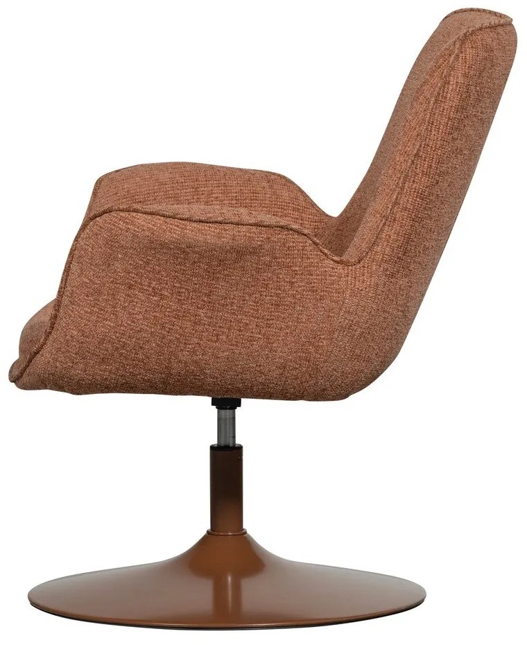 Pomarańczowy fotel z regulowaną wysokością siedziska Marten – WOOOD