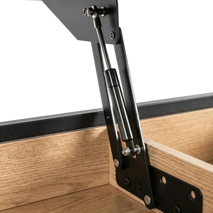 Ławostół Rozkładany LUCA 100 cm Dąb/Czarny Loft - Stół i Ława do Salonu