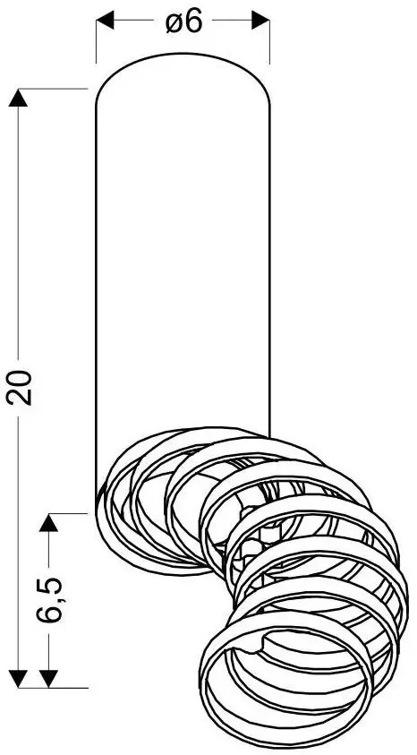 Biała nowoczesna metalowa lampa sufitowa - D241-Exin