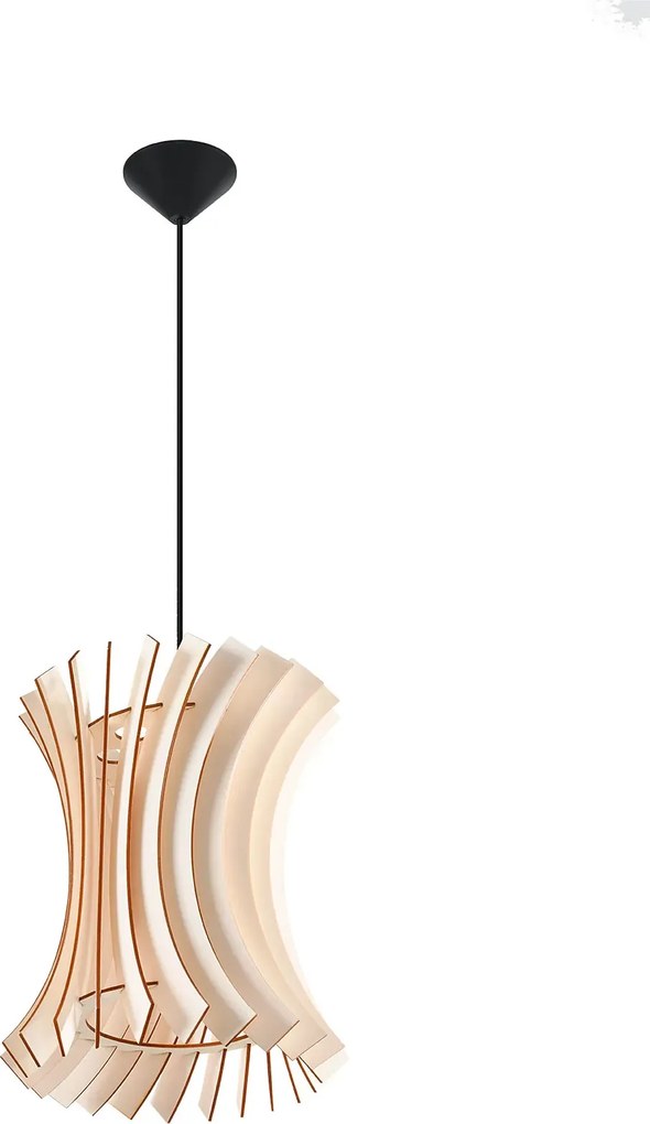 Drewniana lampa wisząca w stylu skandynawskim - EX566 N1-W45