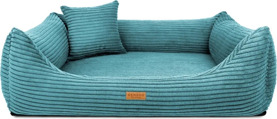Turkusowe, ortopedyczne legowisko dla psa i kota Rimini