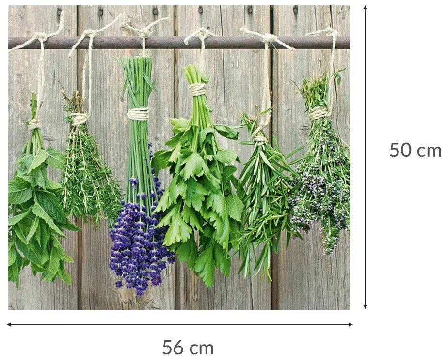 Szklana płyta ochronna LAWENDA na kuchenkę – duża, ZELLER