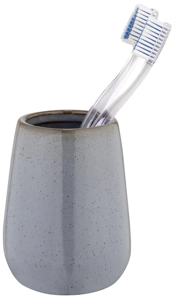 Szary ceramiczny kubek na szczoteczki do zębów Sirmione – Wenko