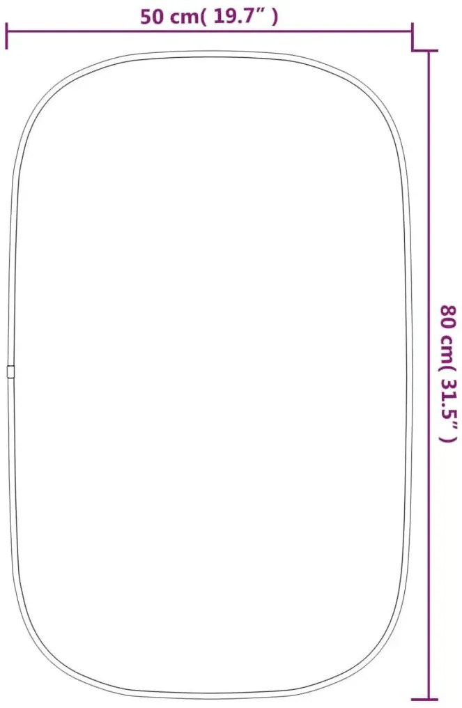 Złote lustro w stylu glamour 80x50 cm A1-Z59