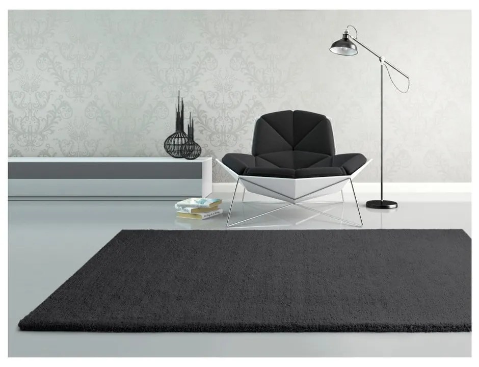 Antracytowy dywan Universal Shanghai Liso, 80x150 cm
