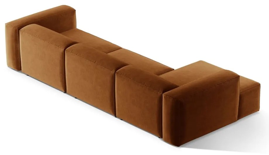 Ceglasty narożnik (lewostronny/z szezlongiem) Bergamo – Cosmopolitan Design