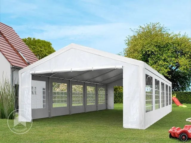 TOOLPORT 4x10 m Namiot imprezowy, PE 350, biały - (90107)