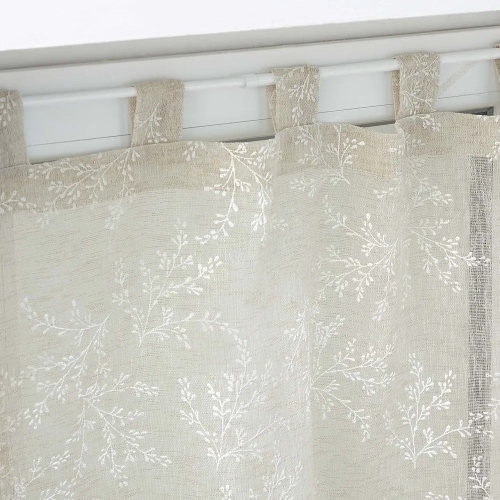 Jasnobrązowe firanki z woalu zestaw 2 szt. 60x120 cm Karla – douceur d'intérieur