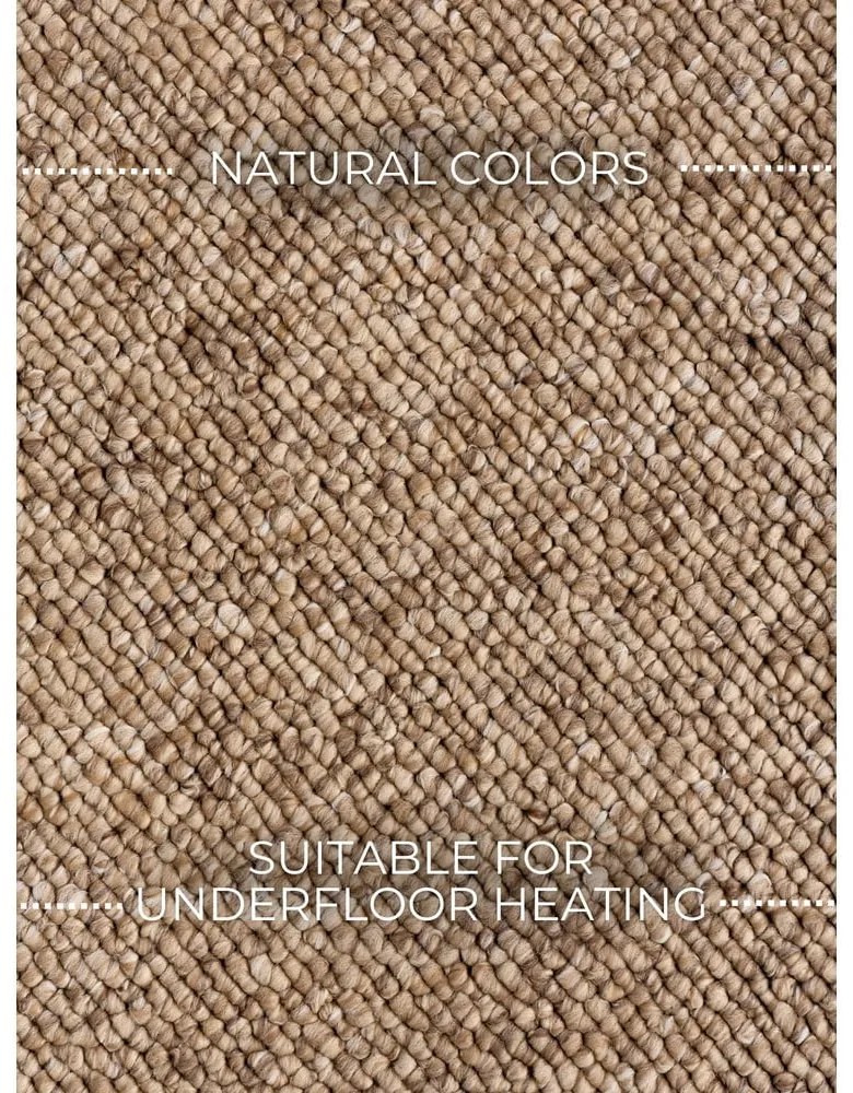 Jasnobrązowy chodnik odpowiedni do prania 80x240 cm Rocco Caramel – Elle Decoration
