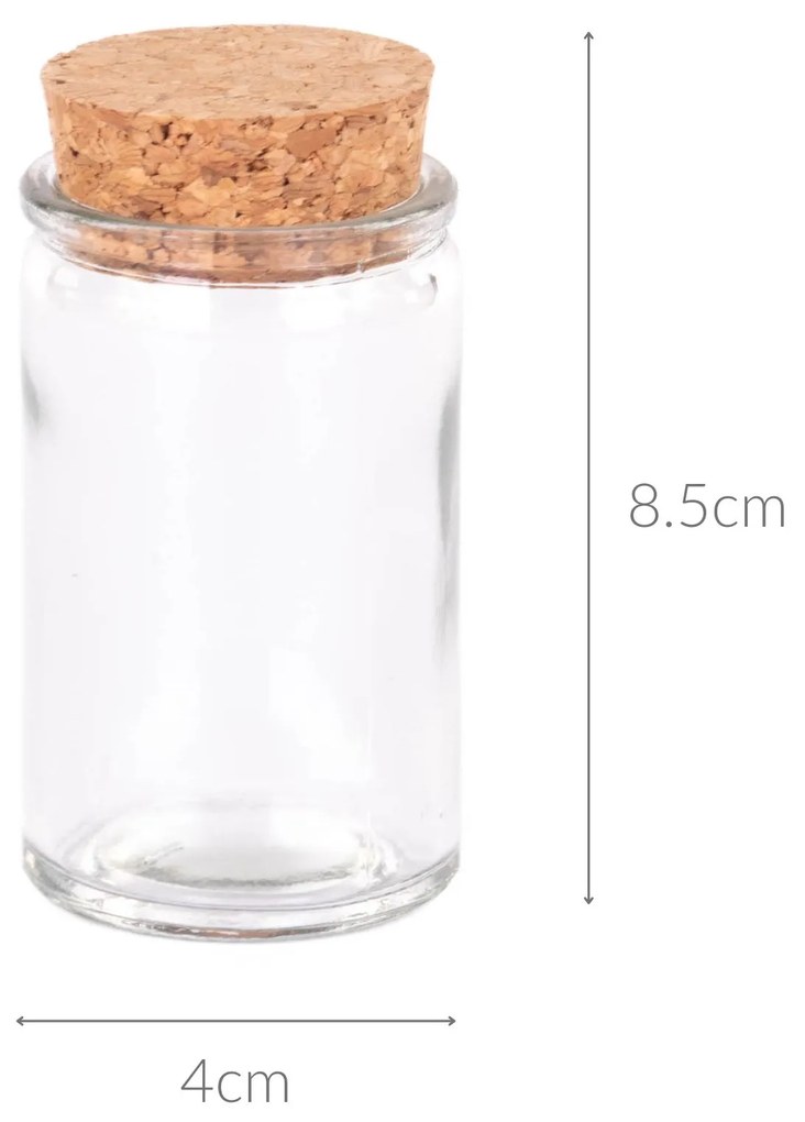 Szklany słoik do przechowywania, 50 ml