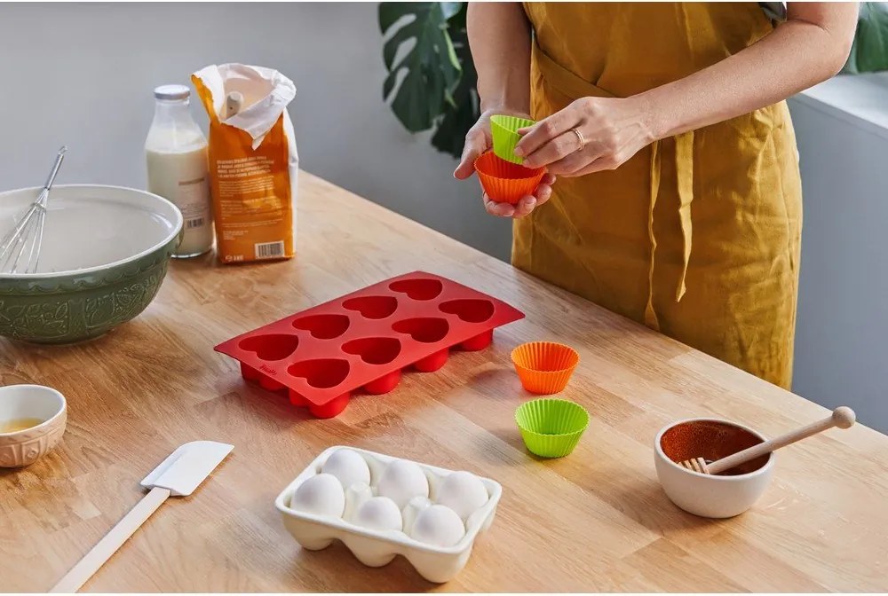 Silikonowa forma do pieczenia 17,5x30 cm Heart – Lékué